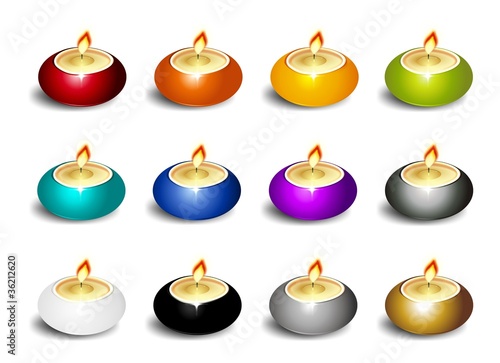 VELAS CELEBRACIÓN DISTINTOS COLORES