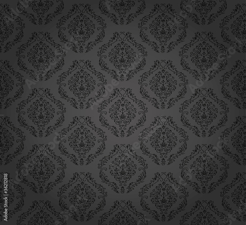 Hintergrund Tapete Ornament Muster schwarz