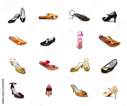 Women's shoes on a white background