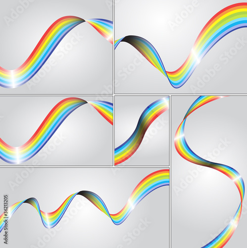 Swirly Rainbow Stripes Collection
