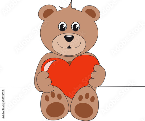 teddy mit herz