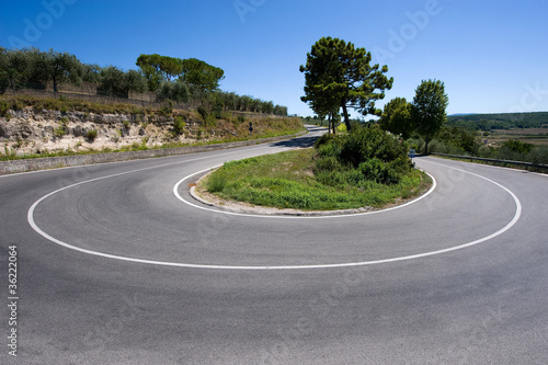 Hairpin bend