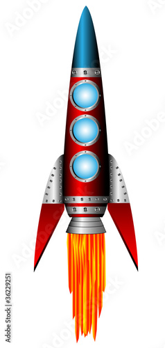 Starting red rocket