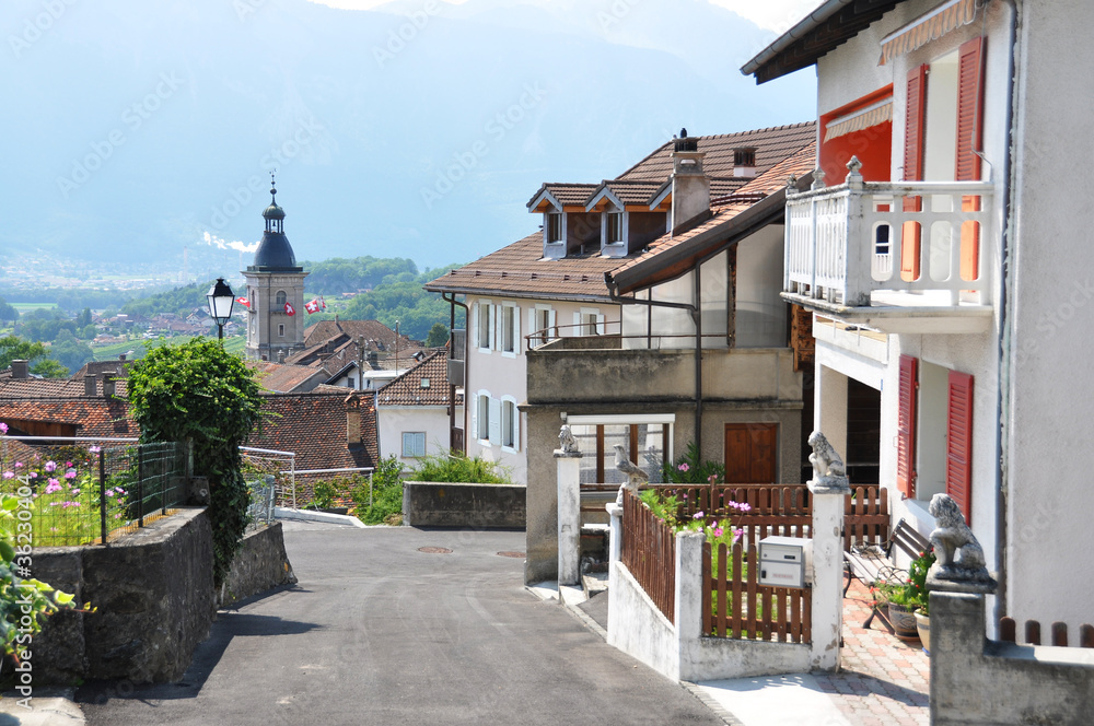 Ollon town, French part of Switzerland