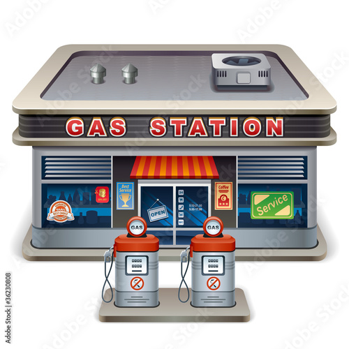 gas station