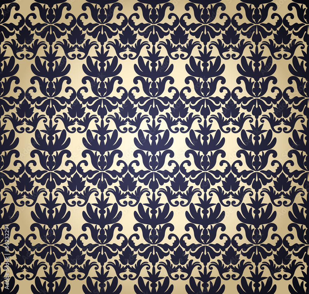 Vintage damask seamless pattern