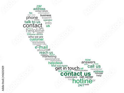 "CONTACT" Tag Cloud (phone us customer service details hotline)