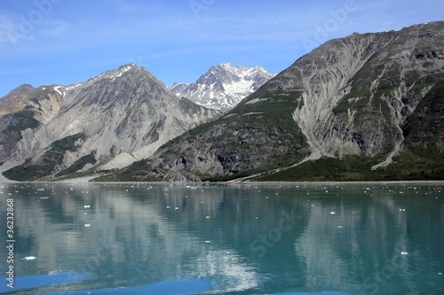 Paysage de Glacier Bay en Alaska