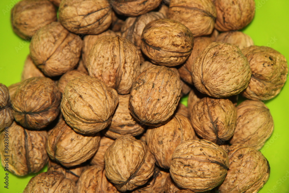 Walnuts from above Walnuts from above