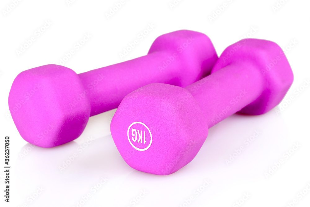 dumbbells fitness isolated on white dumbbells fitness isolated on white