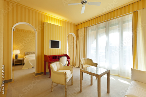 interior luxury apartment, comfortable suite, lounge