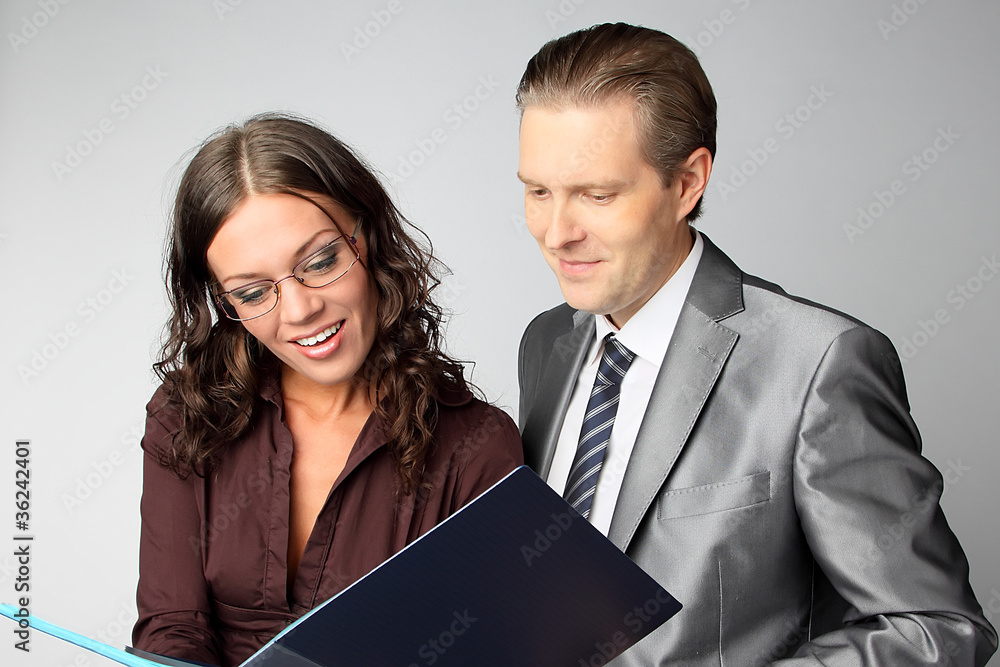 businessman and businesswoman businessman and businesswoman
