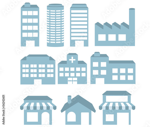 building icons set