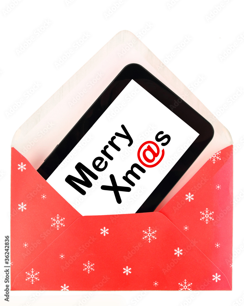 Fototapeta premium Digital Christmas greetings card