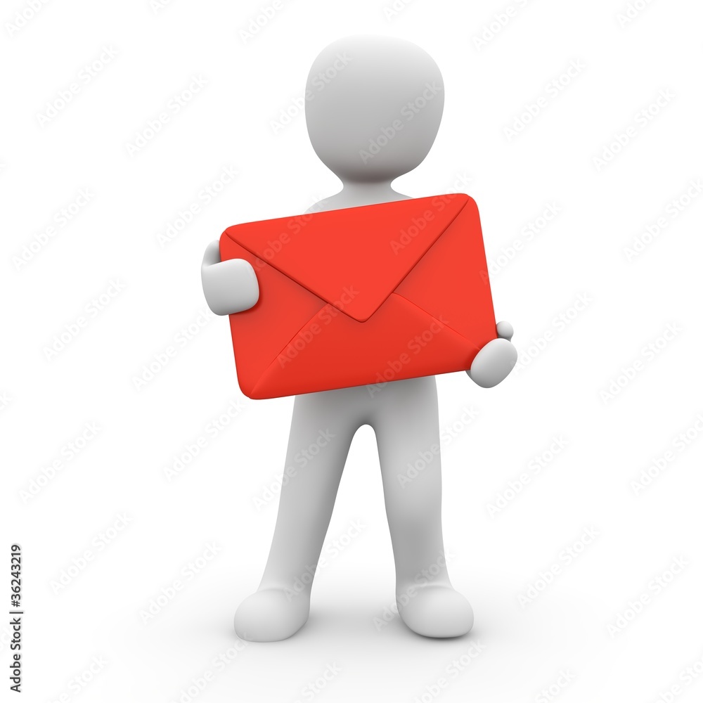 email Brief versenden in 3D