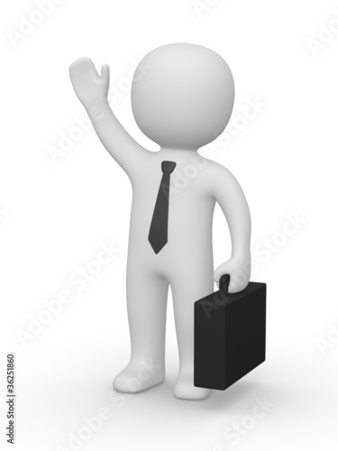 Businessman greeting