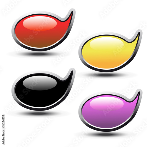 Vector speech bubbles for advertising text