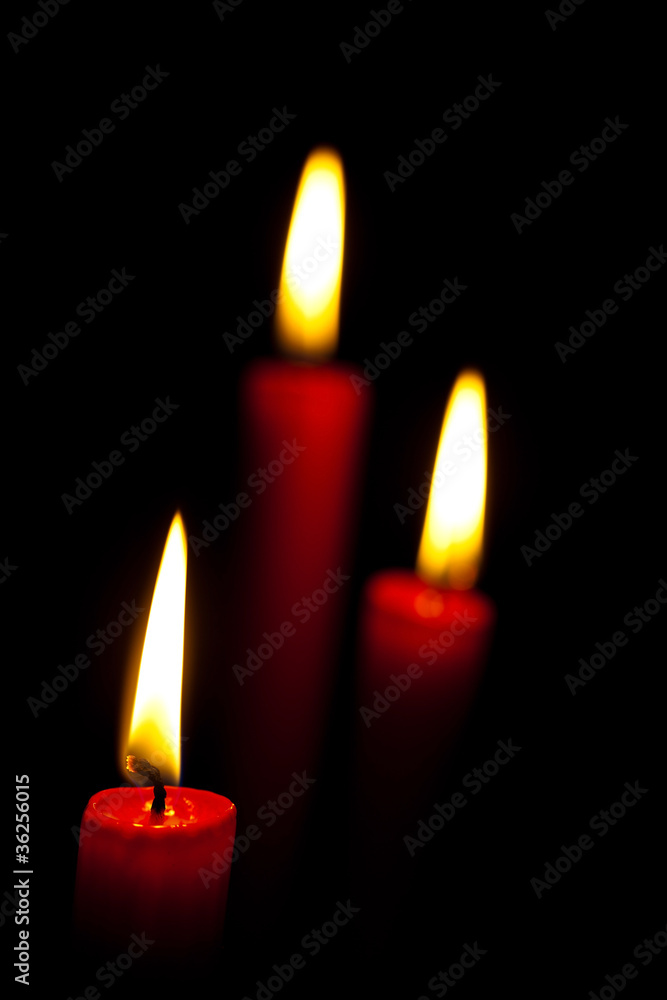 Flamme einer Kerze Flamme einer Kerze
