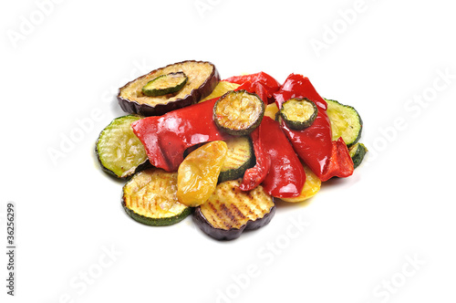 Grilled vegetables with olive oi