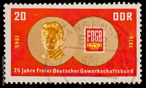 Germany Jahre Freier Deutscher Gewerkschaftsbund, circa 1970 photo