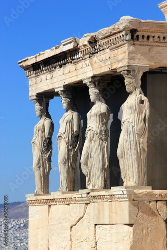 Caryatids, erechtheion temple Acropolis
