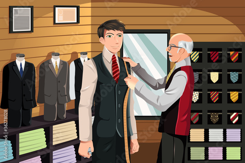 Tailor fitting for suit