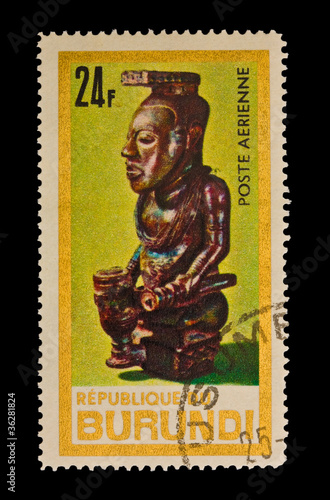 REPUBLIQUE DU BURUNDI   shows figurine   circa 1981