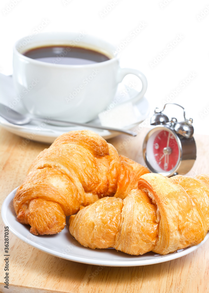croissants and coffee croissants and coffee