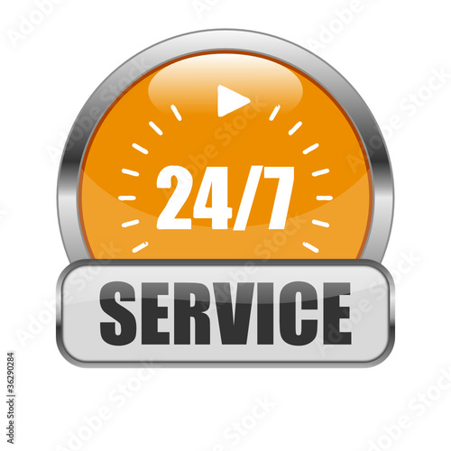 24/7 Service button