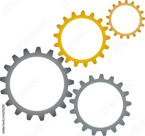 Zahnrad, gear, Logos, Zeichen, Symbole, Design, Elements