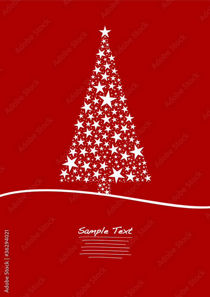 Red Christmas Tree Stars Red Christmas Tree Stars