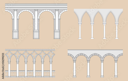 Arcades (Roman, Gothic, Venetian, Renaissance)