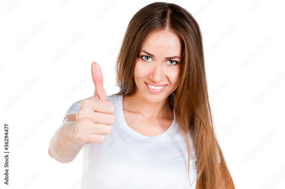 White caucasian Teen wearing a clean T-Shirt White caucasian Teen wearing a clean T-Shirt