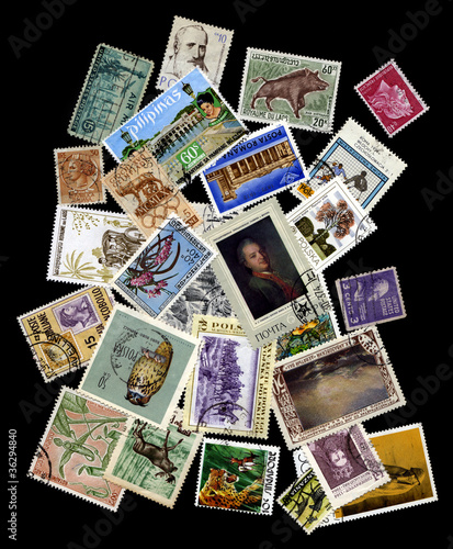 Collection of vintage stamps