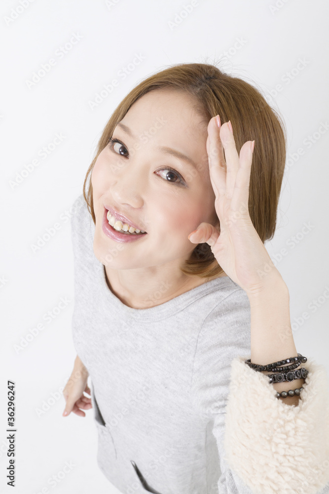 Portrait of young woman