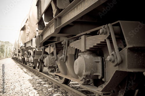chassis of a freight train
