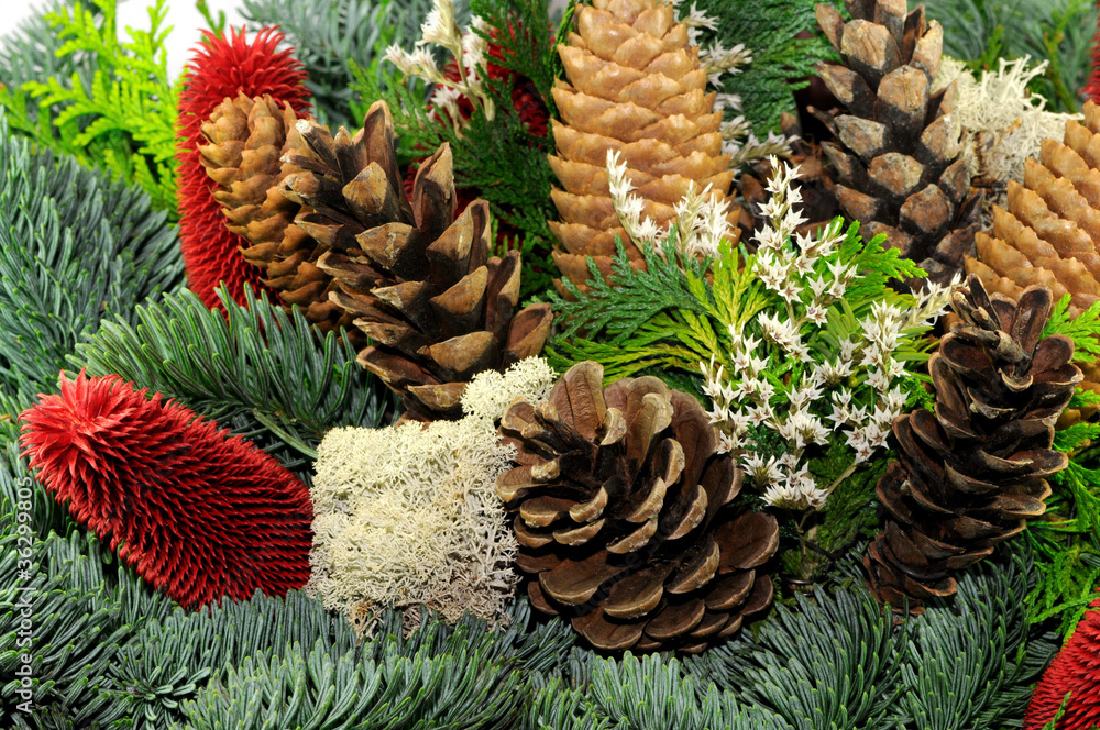 Grab Gesteck StockFoto Adobe Stock