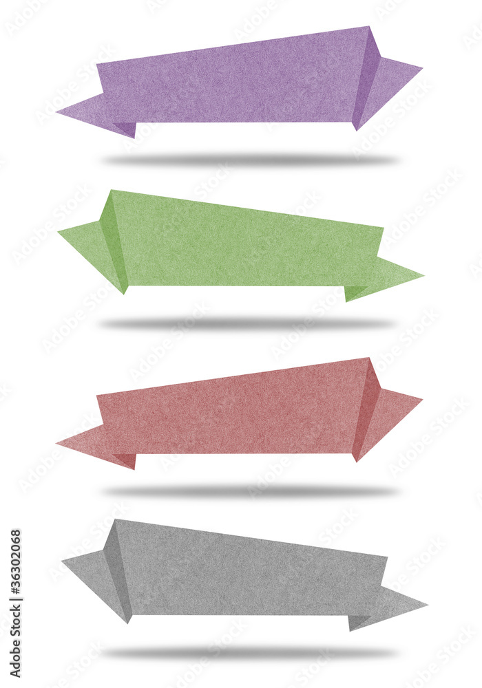 Label recycled paper craft for make note stick Label recycled paper craft for make note stick