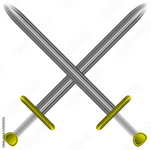 Crossed swords