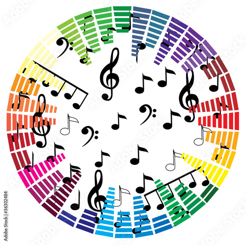 vector musical notes