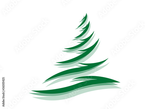 Fototapet symbol of fir