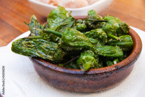 pimientos de padron - portion of shallow fried chilli peppers, w