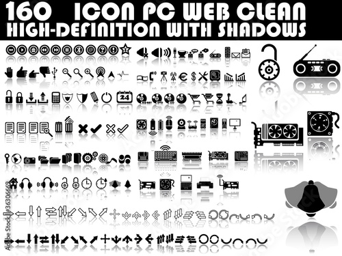160 ICON PC BLACK CLEAN WITH SADOWS