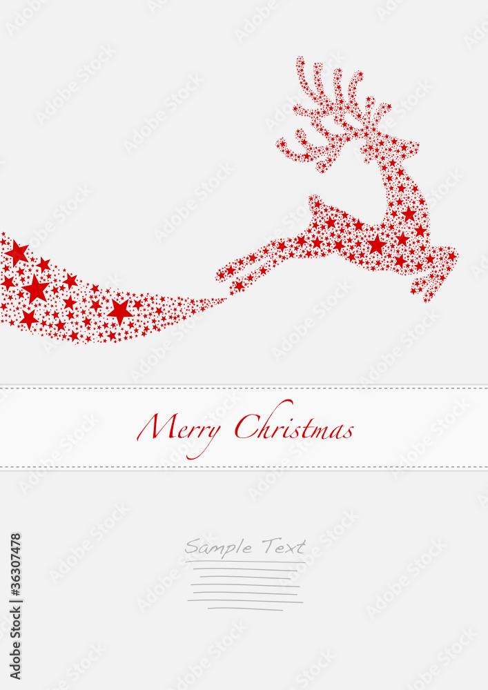 Flying Reindeer from Stars Flying Reindeer from Stars