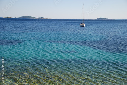 Mediterranean sea in Mlini, Croatia © Solnechnaja