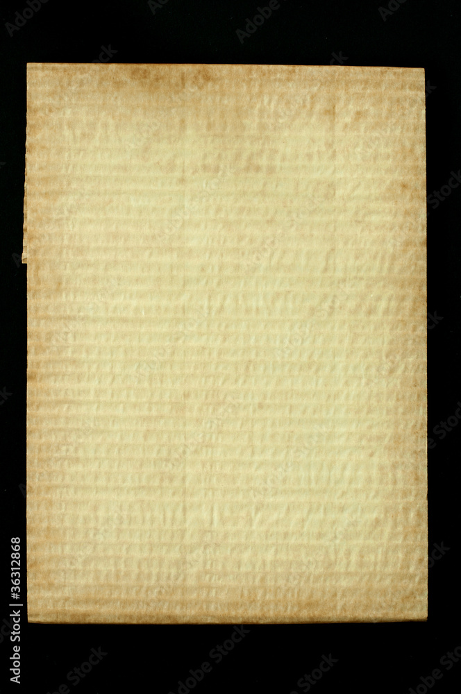 Obraz premium Old worn paper folded