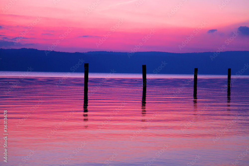 Fototapeta premium Abendstimmung am Bodensee