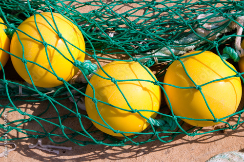 fishing nets woth yellow buoy © lunamarina