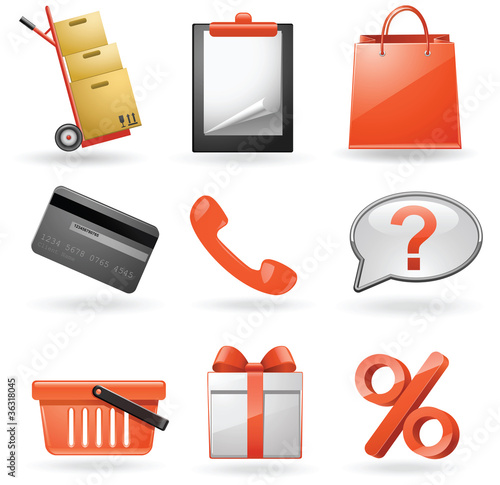 Shopping icons