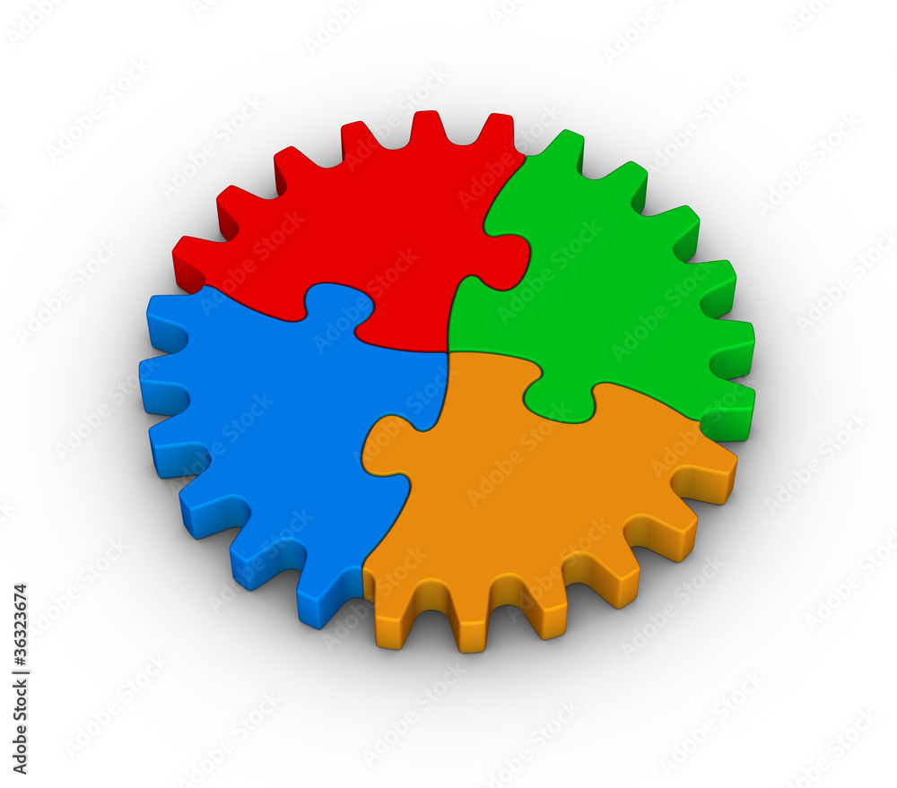 gear of colorful jigsaw puzzles gear of colorful jigsaw puzzles